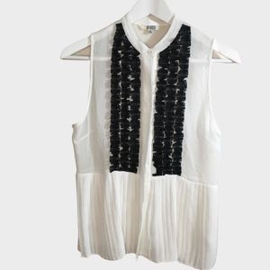 BB Dakota sleeveless ruffle blouse